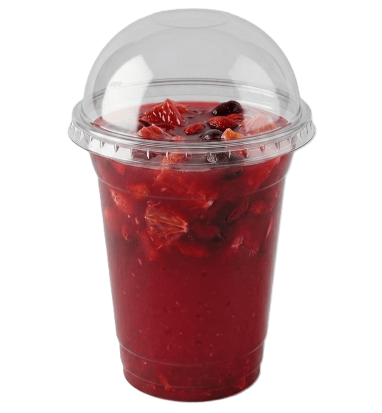 اكواب عصير شفافة بغطاء قبة 9 oz